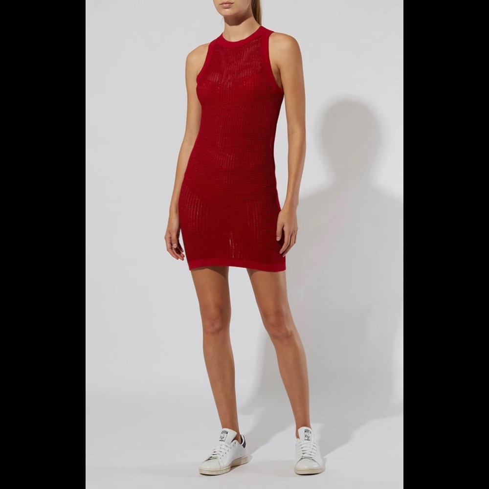 Solid & Striped The Carson Cover Up Dress Red Womens Size XS New
